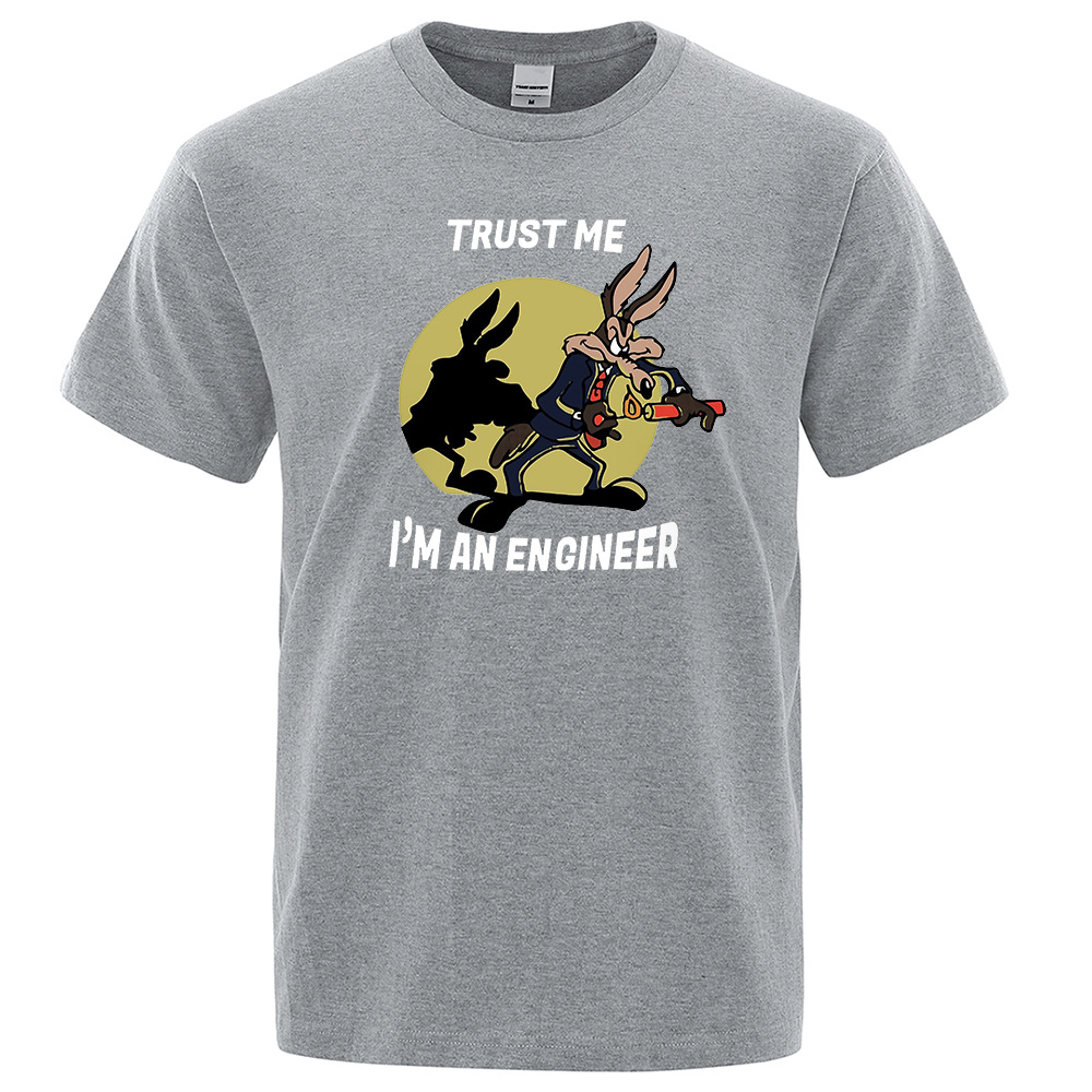Trust Me Im An Engineer Vintage Short-sleeved Printed T-shirt