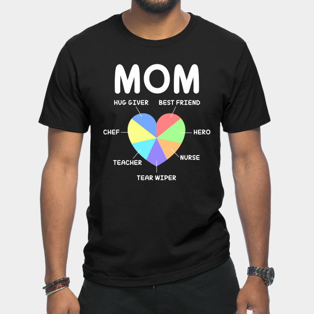Unisex MOM Heart Printed T-shirt