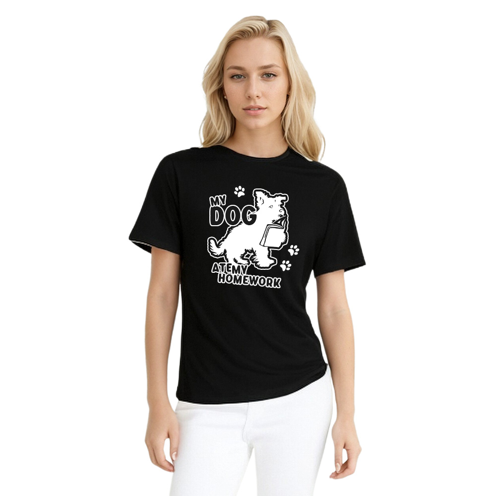 My Dog Ate My Homework Funny Pet Owner Back to School Season T-Shirt
