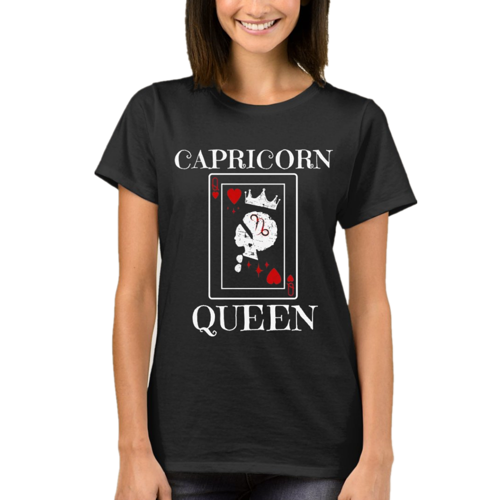 Women Birthday Gift Capricorn Queen Printed T-Shirt
