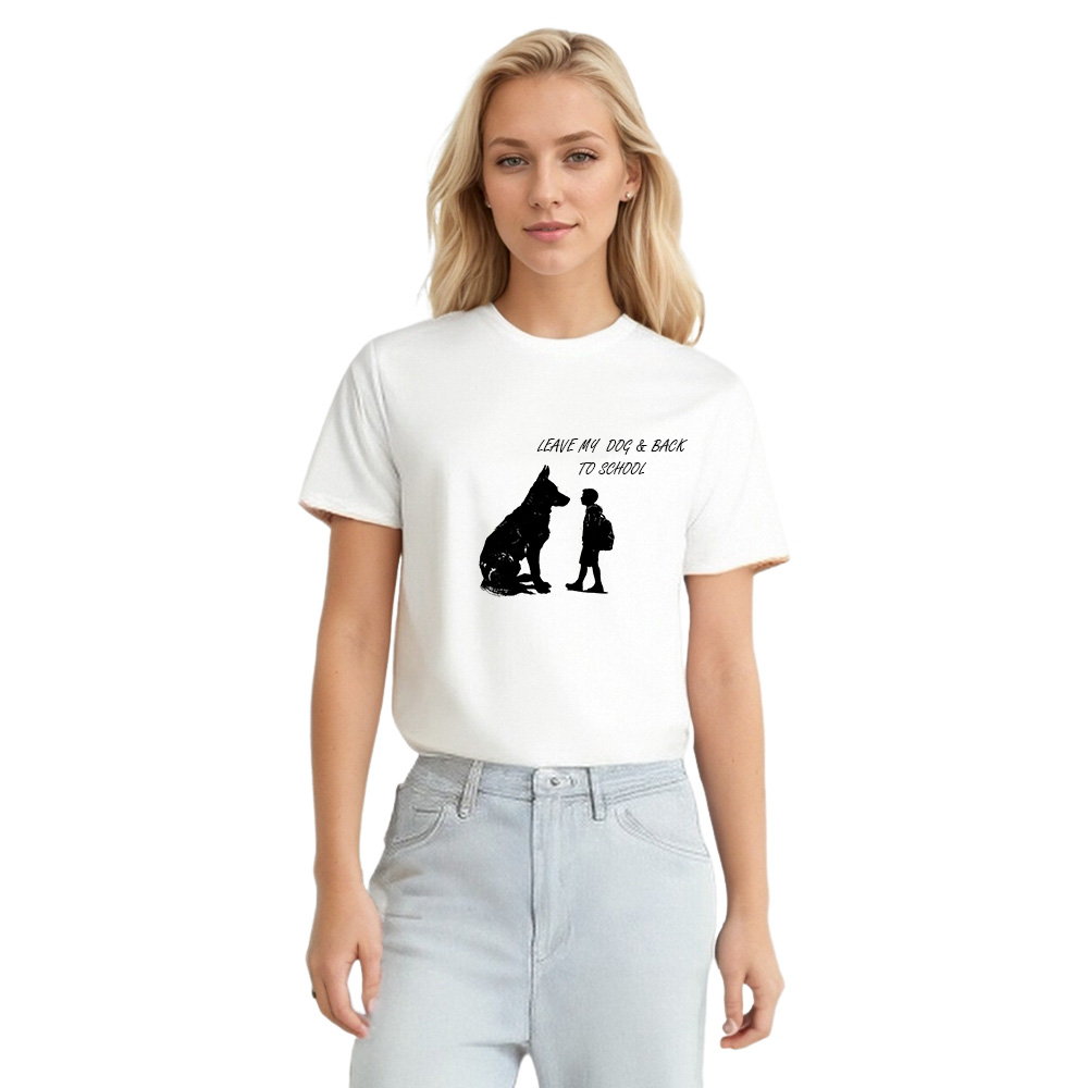 Leave My Dog And Back to School Pet Owner Back to School Season T-Shirt