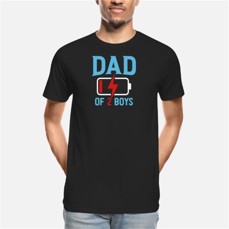 Dad Of Two Boys Funny Father's Day Gift T-Shirt