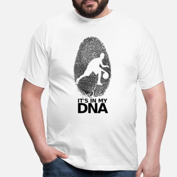 It's In My DNA Funny Basketball Lover Printed T-shirt 