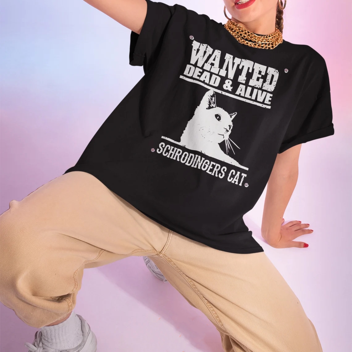 Cat Wanted Dead And Alive Funny Animal Pet Lover T-Shirt
