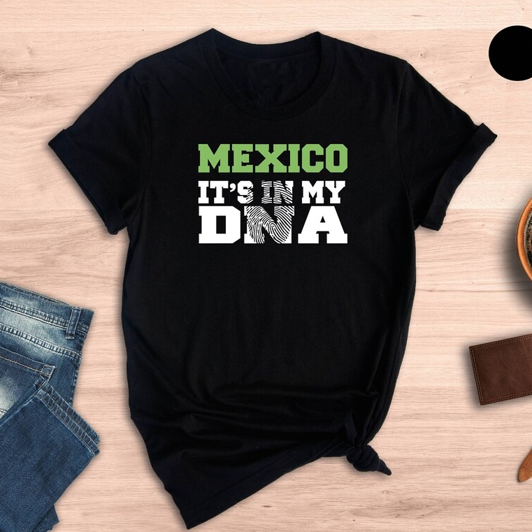 Hispanic Heritage Month Mexico It's In My DNA Printed T-Shirt