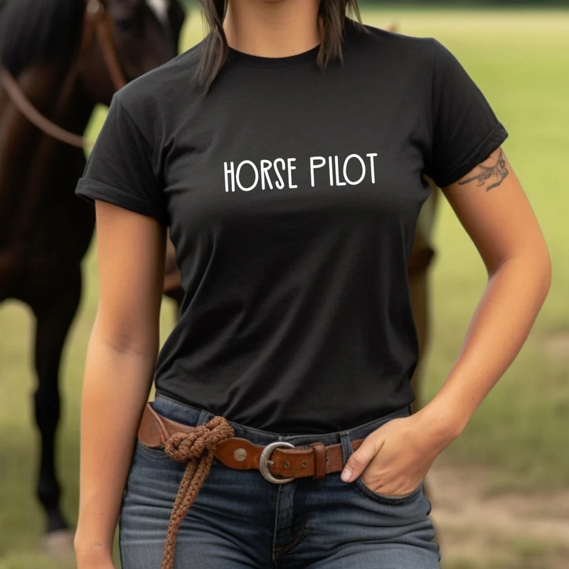 Horse Lover Horse Pilot I Love Horses Day T-Shirt