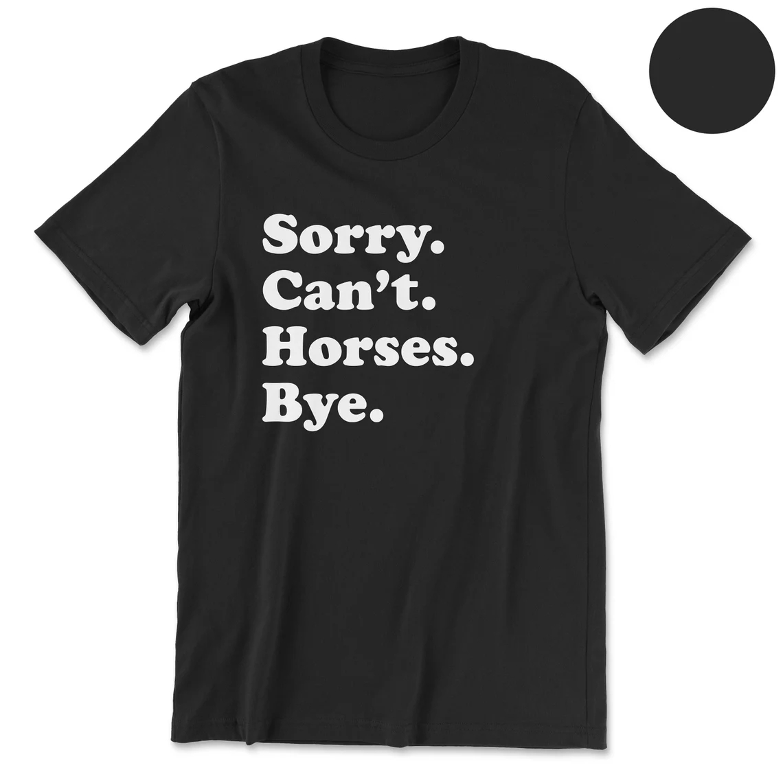Sorry Can't Horses Bye Funny Horse Lover I Love Horses Day T-Shirt