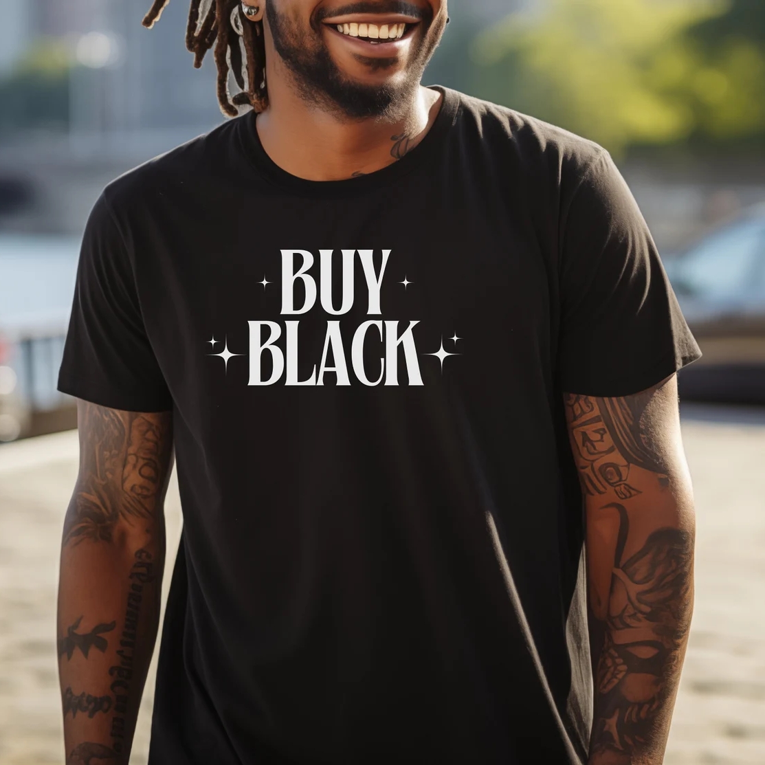 Black Business Month Buy Black Printed T-Shirt