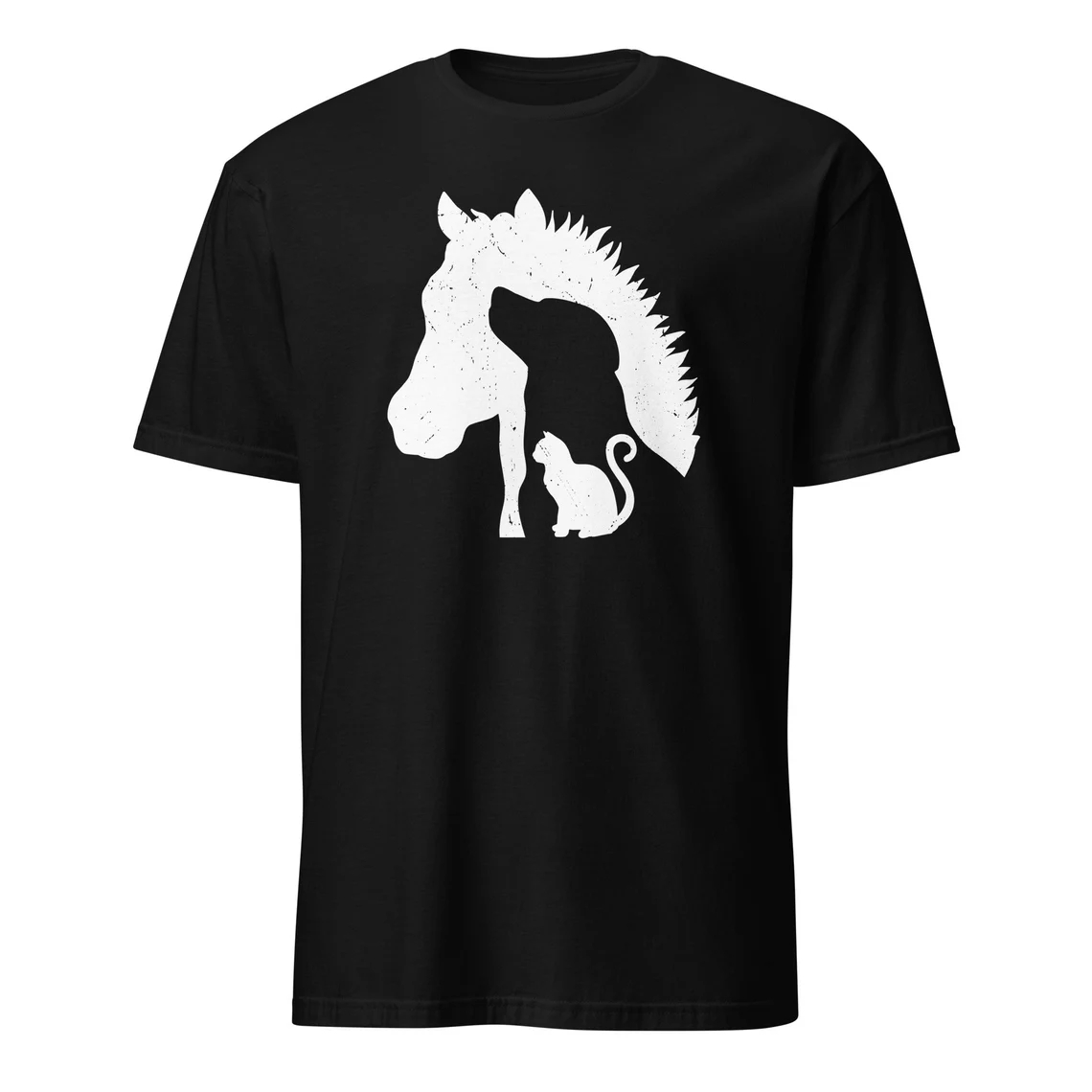 Horse Lover Horse Dog Cat I Love Horses Day T-Shirt