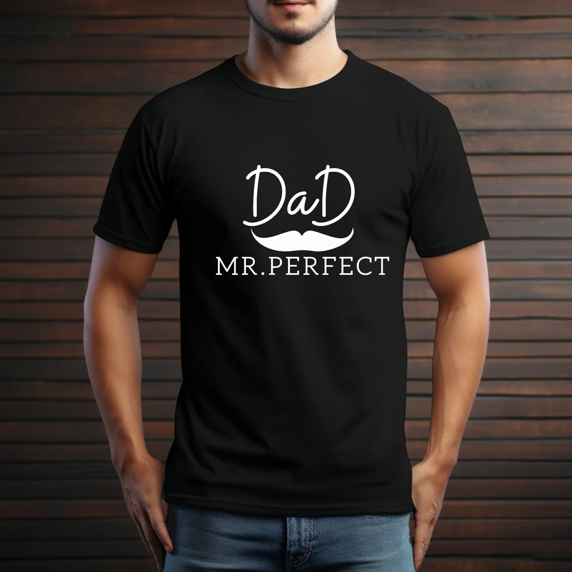 Humor Dad Custom Name Father's Day Customized T-Shirt