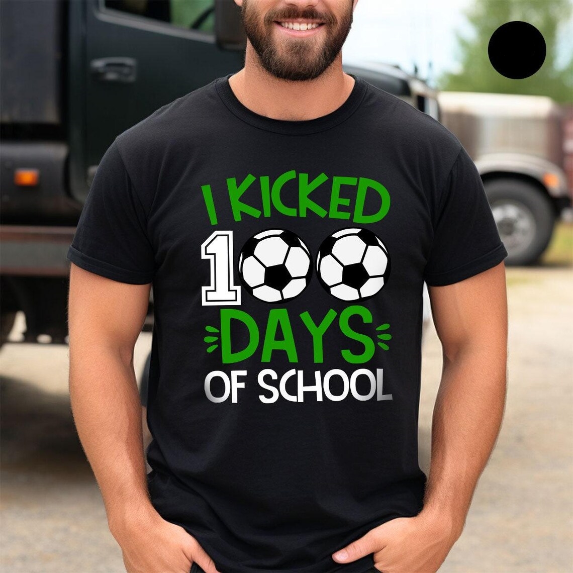 Back To School I Kicked 100 Days of School Printed T-Shirt