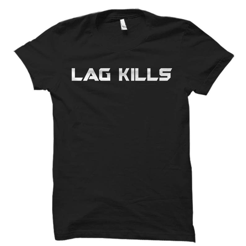 Game Gamer Lag Kills Printed T-shirt