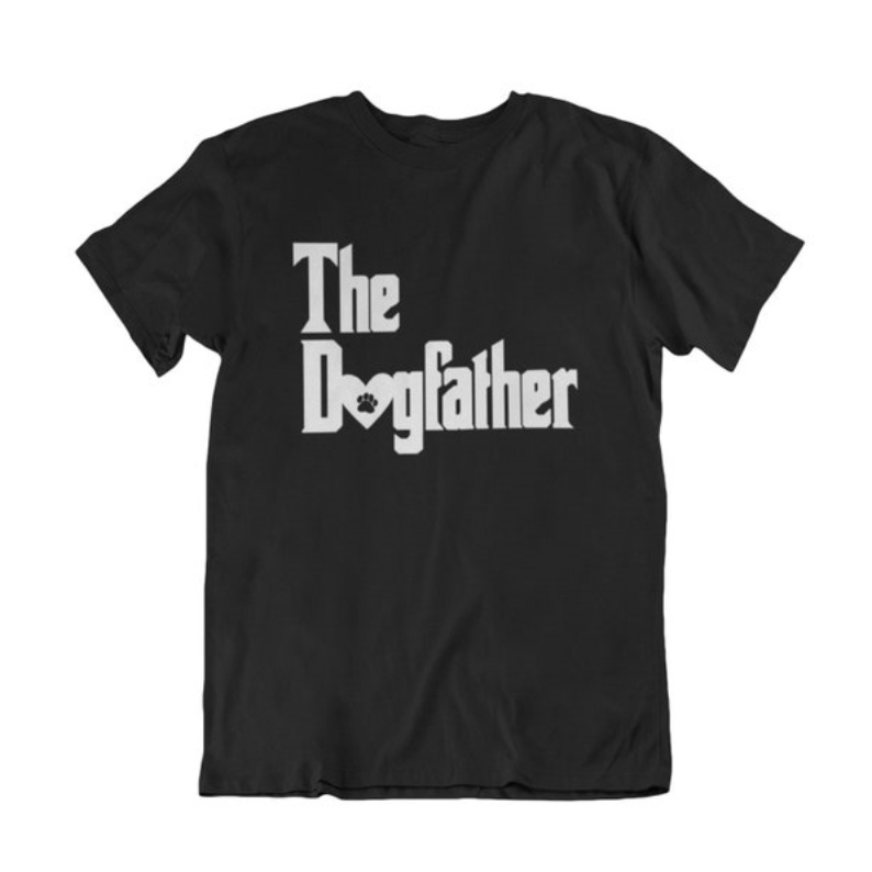 Animal Pet Lover The Dogfather Printed T-shirt