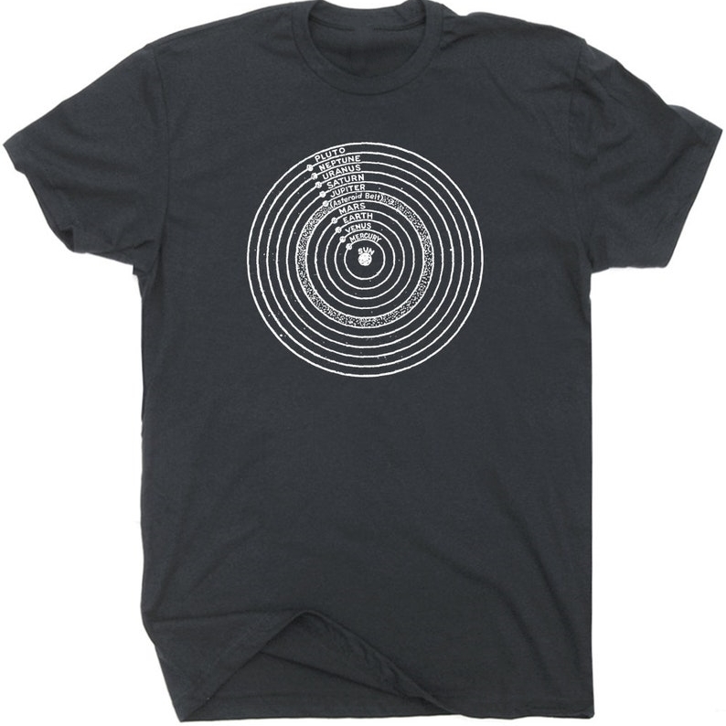 Amateur Astronomer Solar System Space Universe Printed T-shirt 