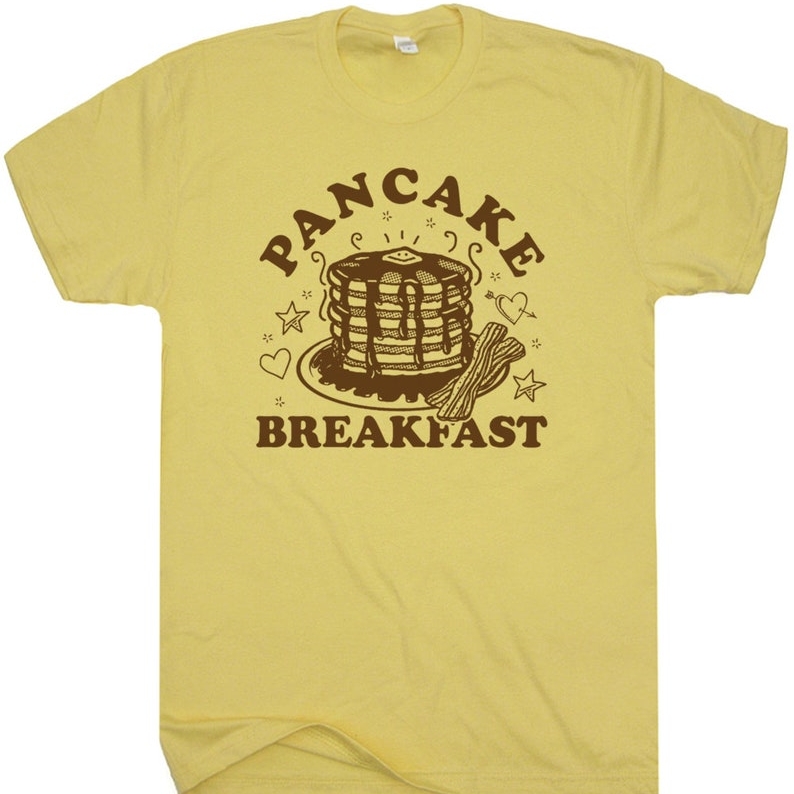 Foodie Food Lover Pancake Breakfast Printed T-shirt