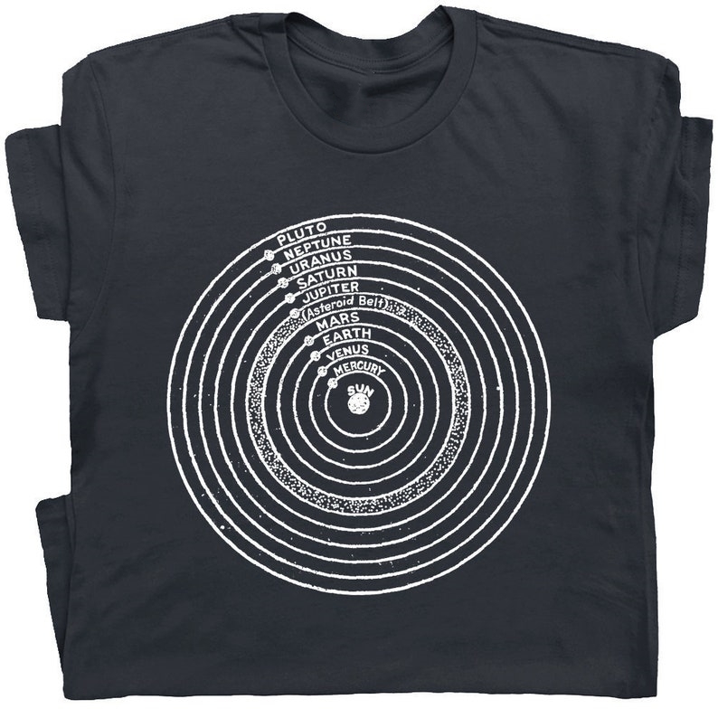 Amateur Astronomer Solar System Space Universe Printed T-shirt 