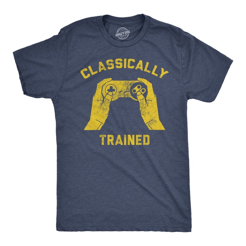 Classically Trained Gamepad Game Gamer Printed T-shirt