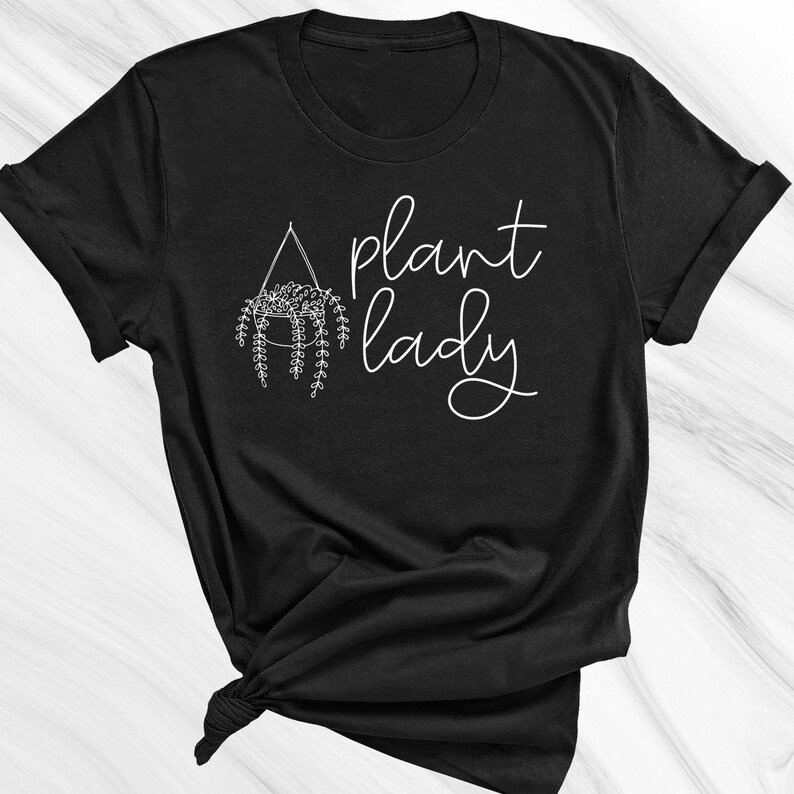 Gardening Plant Lover Plant Lady Printed T-shirt 