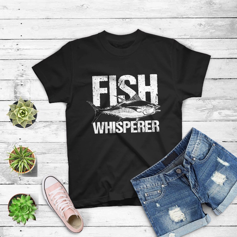 Fishing Fish Lover Fish Whisperer Printed T-shirt 