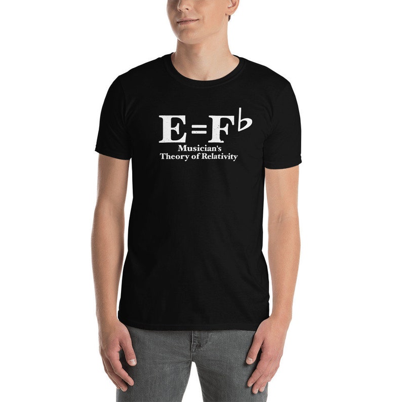 Funny Music Lover E Equal Fb Musician's Theory of Relativity T-shirt 