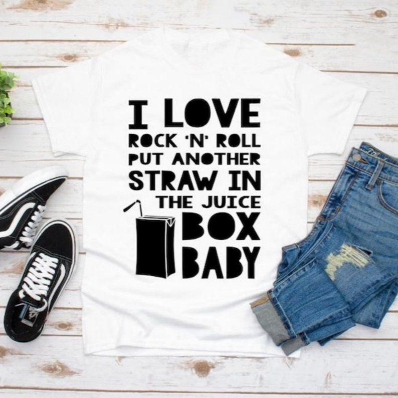 Music Lover I Love Rock N' Roll Printed T-shirt 