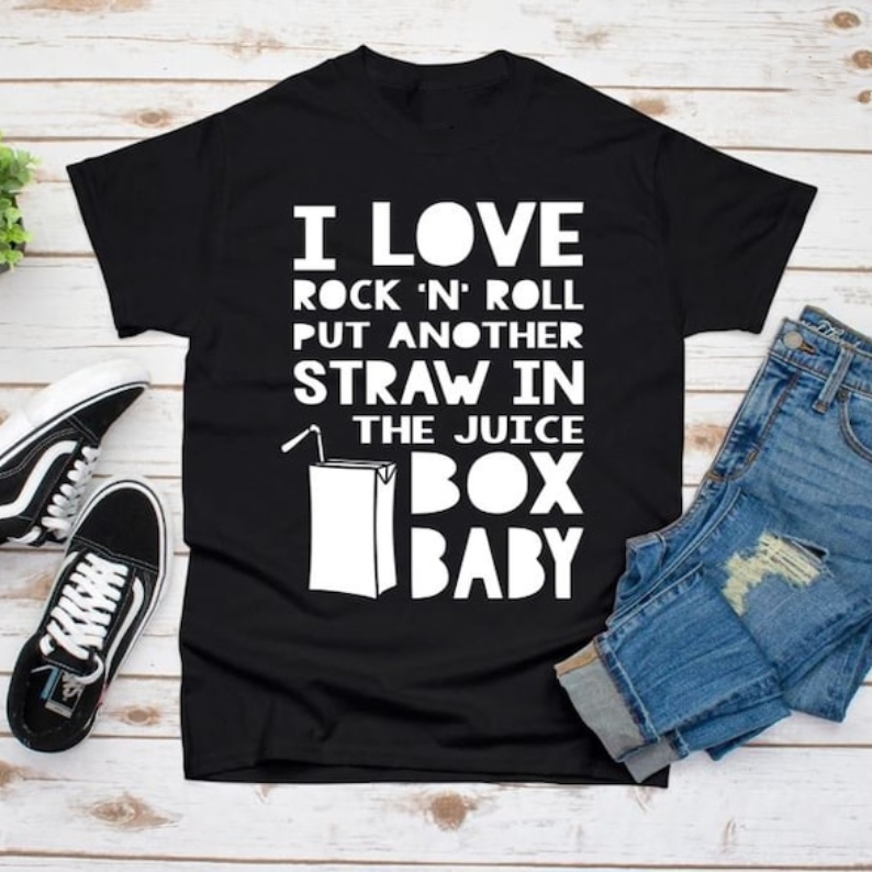 Music Lover I Love Rock N' Roll Printed T-shirt 