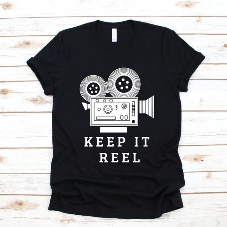 Keep It Reel Movie Film Lover Printed T-shirt