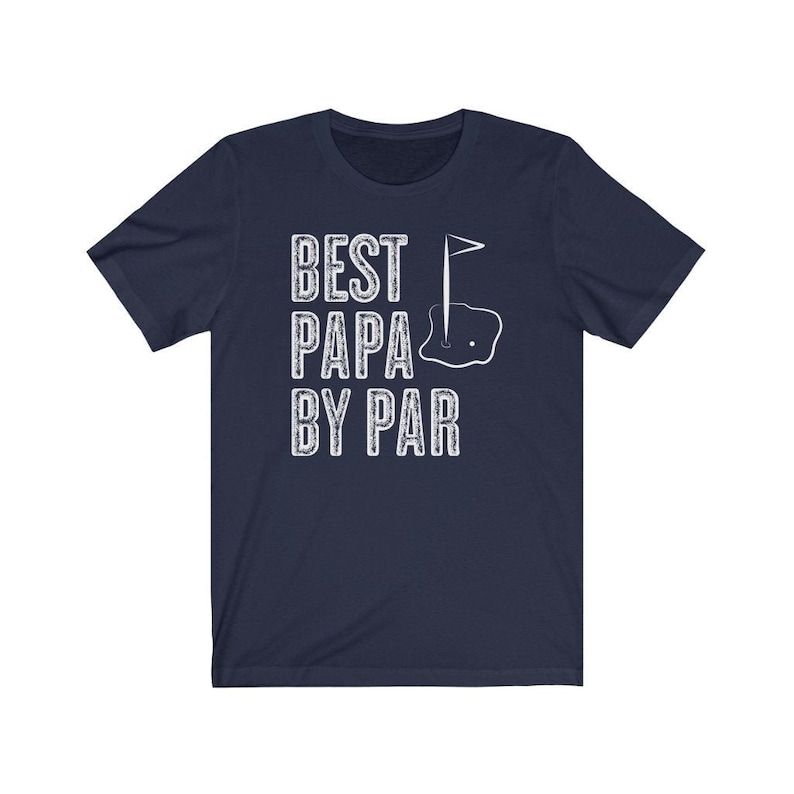 Best Papa By Par Funny Golf Lover Printed T-shirt