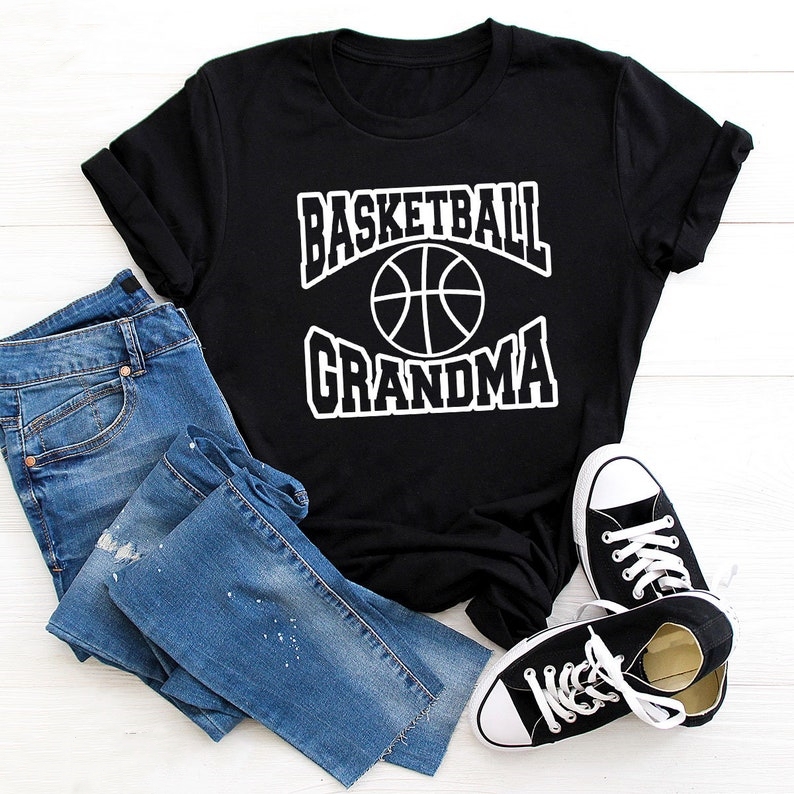 Basketball Lover Basketball Grandma Printed T-shirt 
