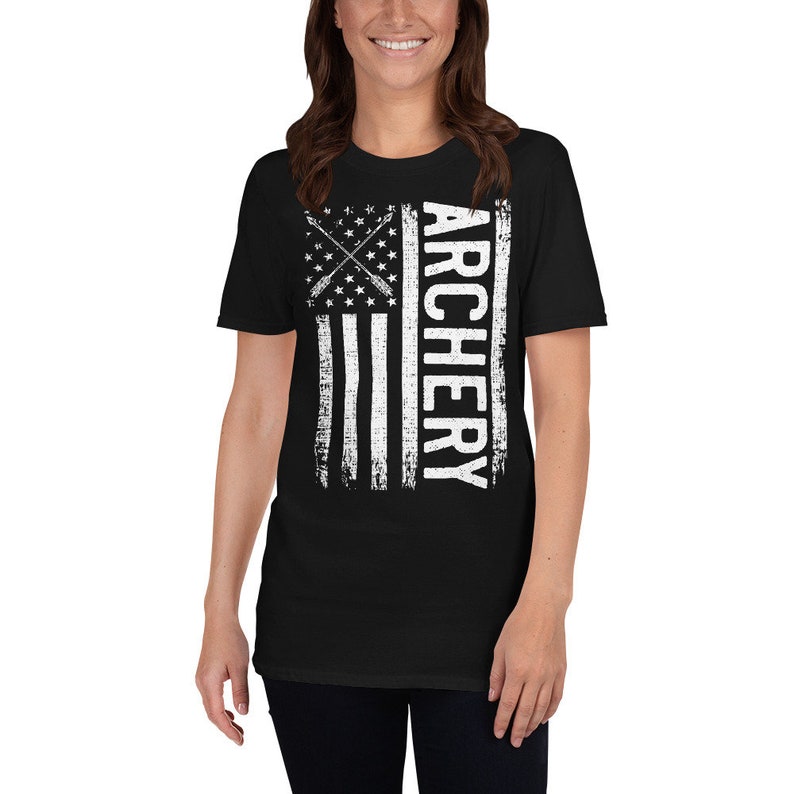 USA Archery Sports Supporter Printed T-Shirt