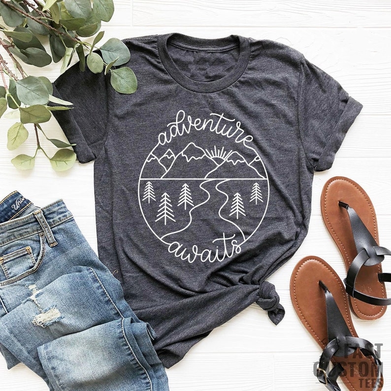 Outdoor Adventure Awaits Printed T-shirt 