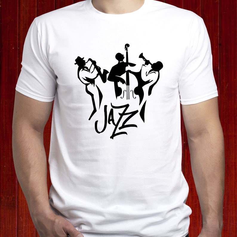 Jazz Music Festival Saxophone Musicians Printed T-shirt 