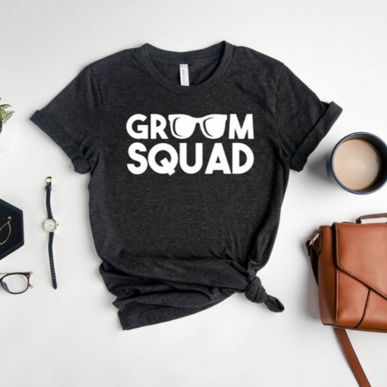 Groom Squad Bachelor Party Printed T-shirt