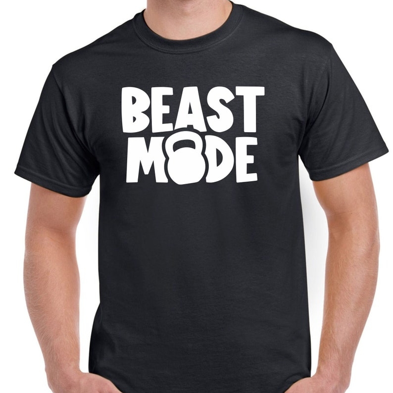 Beast Mode Funny Gym Workout Printed T-shirt