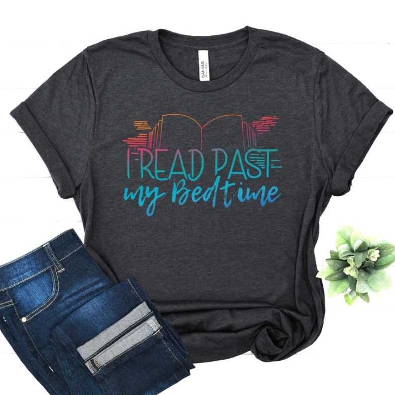 I Read Past My Bedtime World Book Day Printed T-shirt 