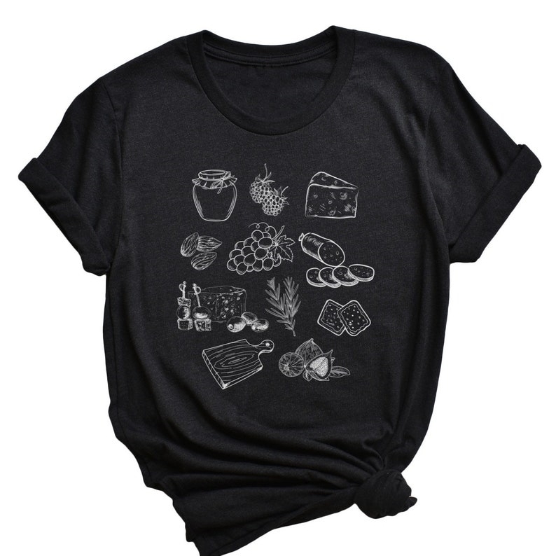 Charcuterie Board Foodie Printed T-Shirt