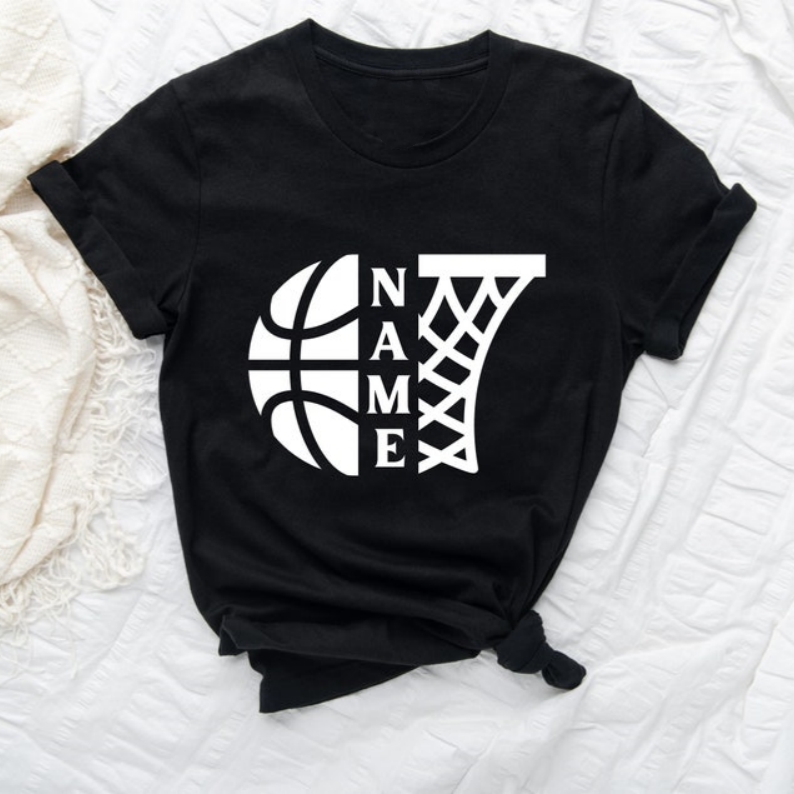 Basketball Lover Custom Name Printed T-shirt 