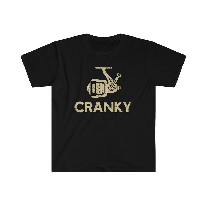 Funny Fishing Cranky Fish Lover Printed T-shirt 