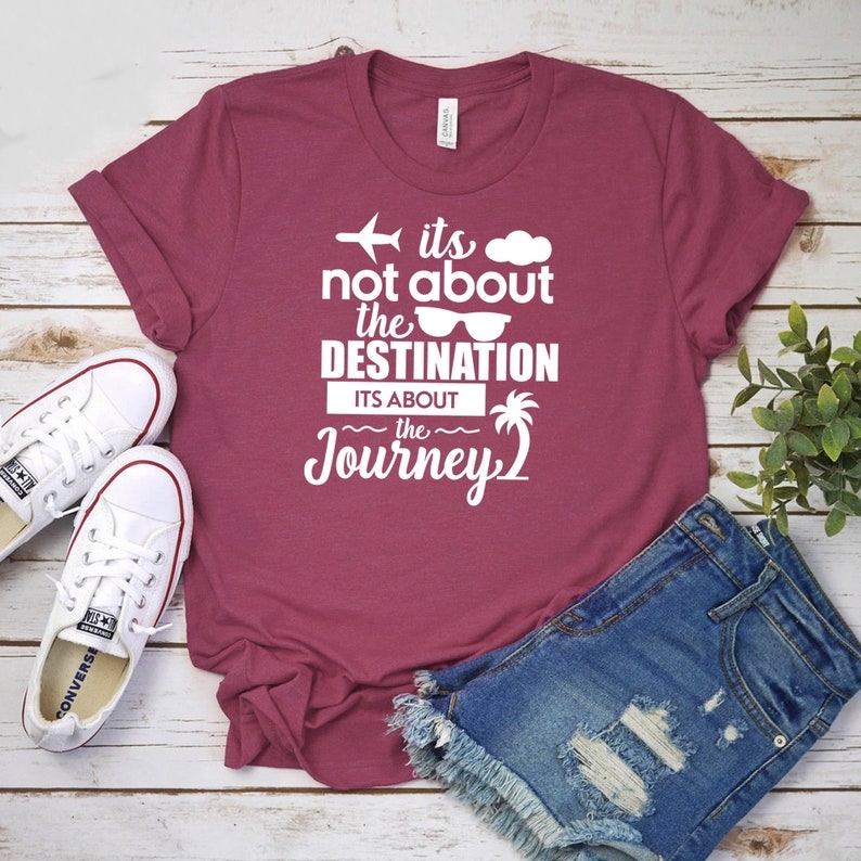 It's About The Journey Vacation Travel Lover Printed T-shirt