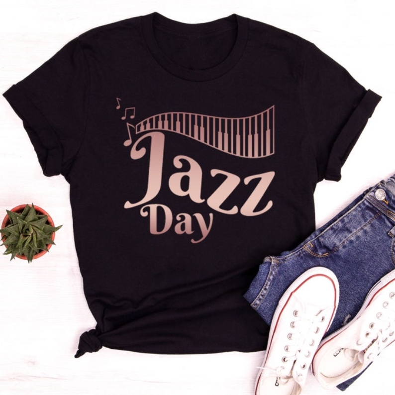 Jazz Day 2024 Music Feastival Printed T-shirt 