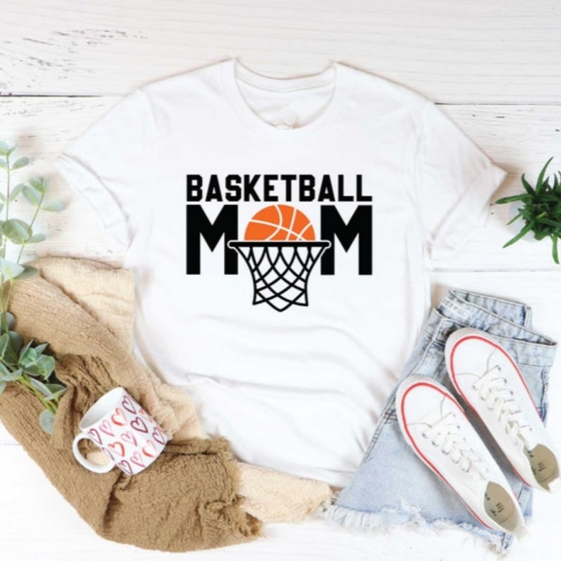 Basketball Lover Basketball Mom Funny Printed T-shirt 