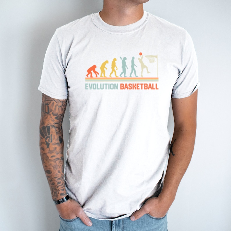 Evolution Basketball Lover Funny Printed T-shirt 