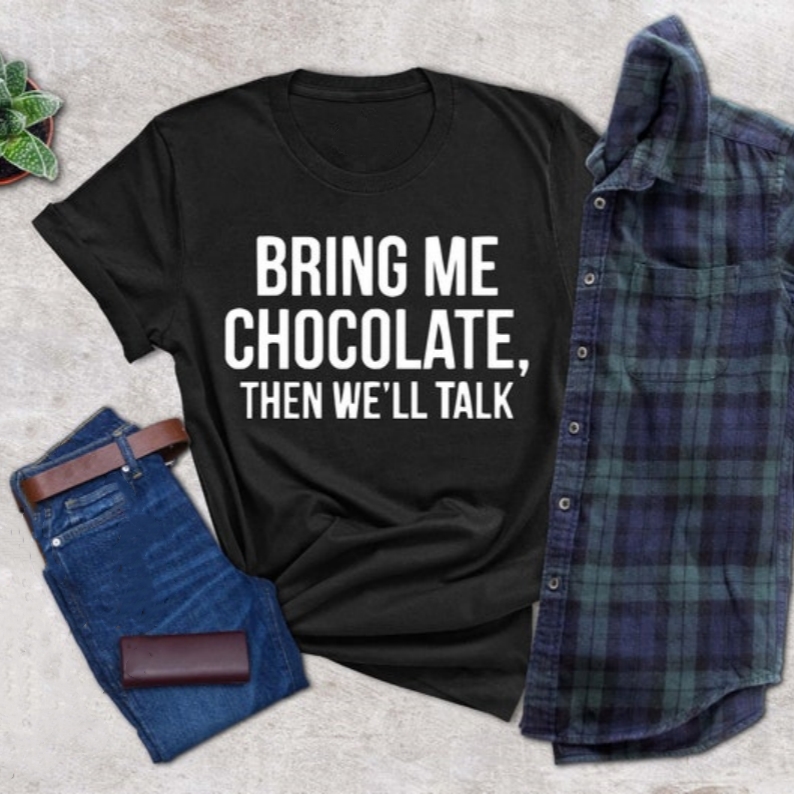 Bring Me Chocolate Festival Chocolate Lover Printed T-Shirt