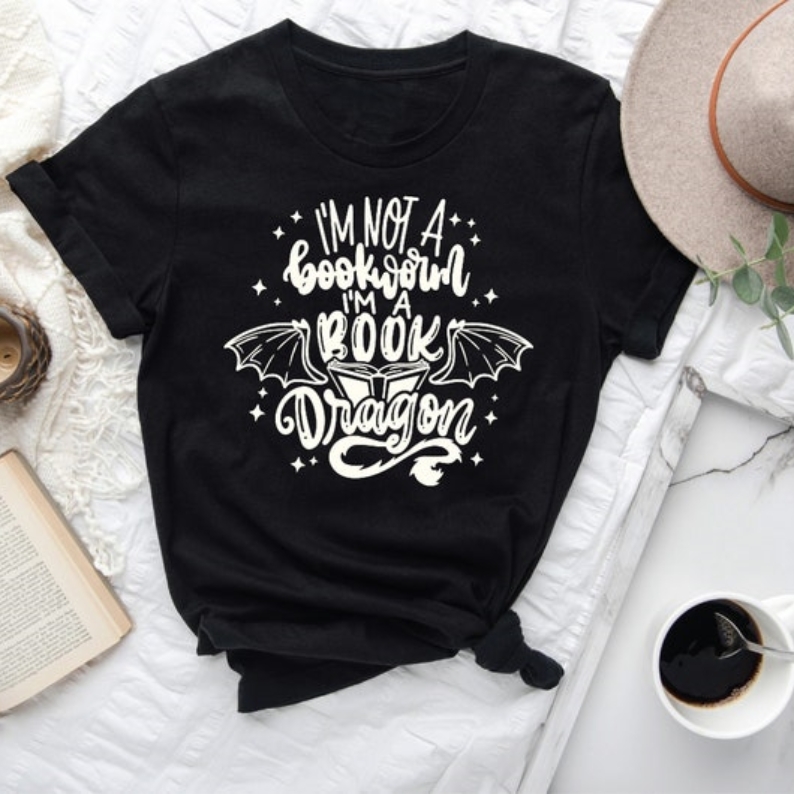 World Book Day I'm Not A Bookworm I'm A Book Dragon T-shirt 