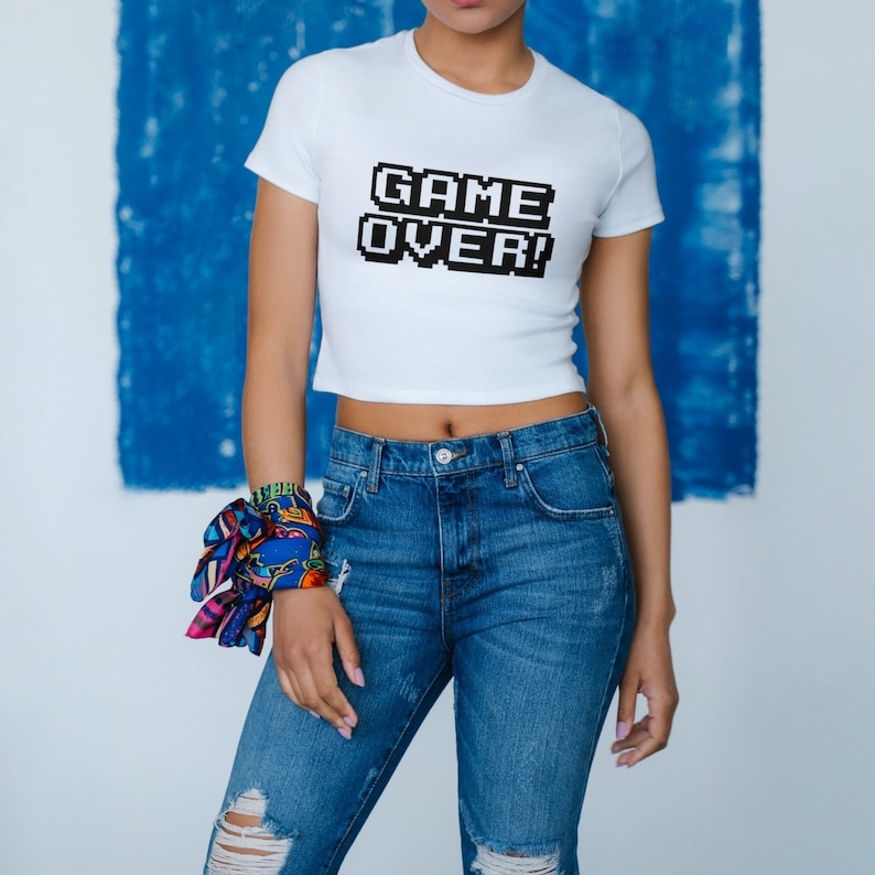 Game Over Gaming Lover Gamer Printed T-shirt