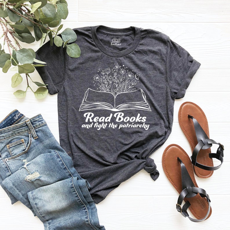 World Book Day Read Books and Fight the Patriarchy Printed T-shirt 
