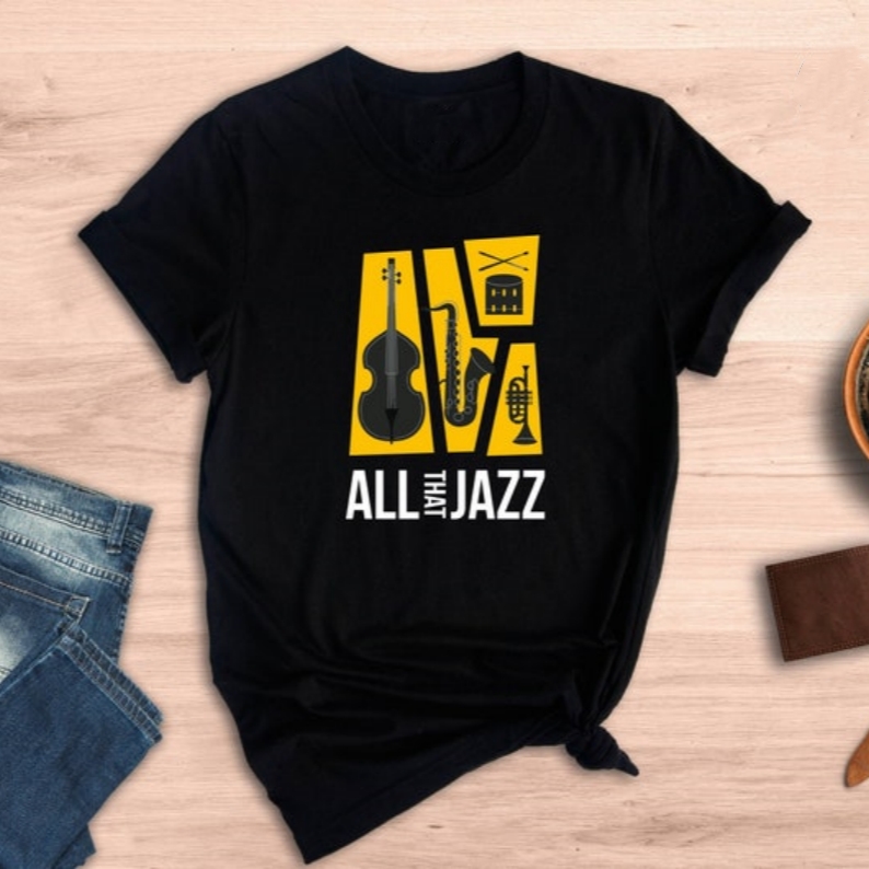 All That Jazz Music Festival Jazz Lover Printed T-shirt 