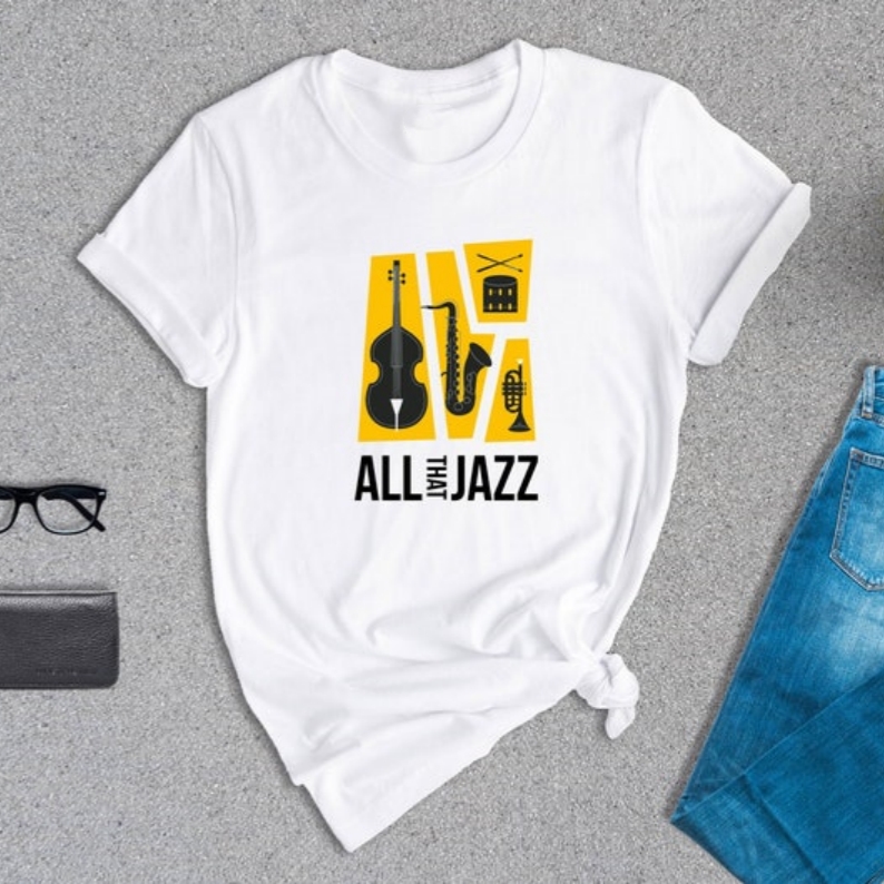 All That Jazz Music Festival Jazz Lover Printed T-shirt 