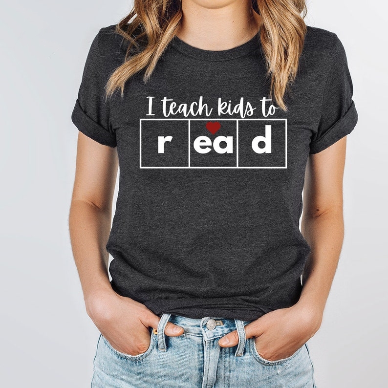 World Book Day I Teach Kids To Read Printed T-shirt 