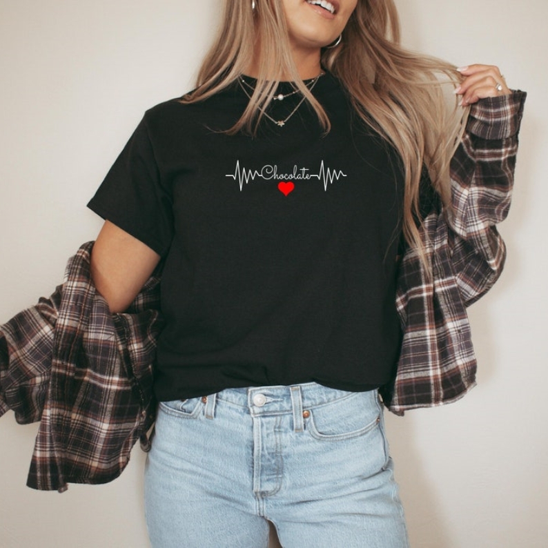 Love Chocolate Heartbeat Festival Chocolate Lover T-Shirt